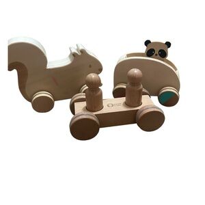 Set of 3 wooden kiwico cars